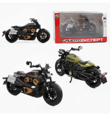 Мотоцикл BG 74-102 (48/2) "Мото Експерт", 2 кольори, металопластик, масштаб 1:12, прогумовані колеса, підсвічування, звук, амортизація, платформа, в коробці, ВИДАЄТЬСЯ ТІЛЬКИ МІКС ВИДІВ