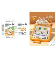 Магнітна мозаїка CL 001 (24) “Зайчик”, 2 магнітних стилуси, 10 двосторонніх карток із завданнями, в коробці