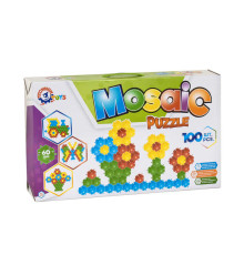 гр Мозаїка-пазли "Бджілка" 1035 (4) "Technok Toys", 100 елементів, розмір деталі - 6см, в коробці