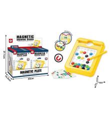 Магнітна мозаїка HD 162 AZ (12) ЦІНА ЗА 12 ШТУК В БЛОЦІ, магнітний стилус, 8 двосторонніх карток із завданнями, в коробці