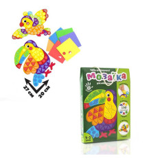 гр М`яка фігурна мозаїка. Тукан VT4511-02 (укр) (12) "Vladi Toys"