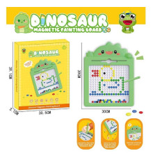 Магнітна мозаїка 595-14 (36) “Динозаврик”, 30х39 см, магнітний стилус, картки із завданнями, в коробці