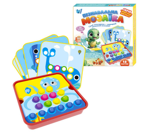 Пізнавальна мозаїка 13731 (60/2) "WToys", 38 елементів, 12 карток із завданнями, в коробці – в наличии! Купите сейчас у KAZKOVA