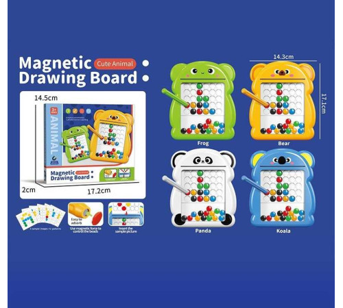 Мозаїка 761-10 (192)17 х14.5 см, картки з завданнями, магнітний стилус, в коробці, ВИДАЄТЬСЯ ТІЛЬКИ МІКС ВИДІВ