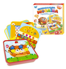 Пізнавальна мозаїка 32577 (60/2) "WToys", 38 елементів, 12 карток із завданнями, в коробці