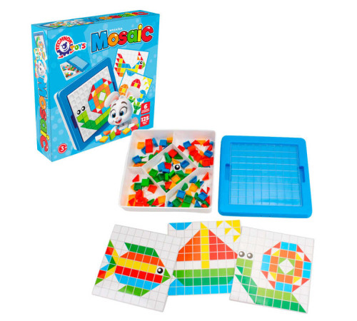 гр Мозаїка 2215 (6) "Technok Toys", 125 фішок, в коробці