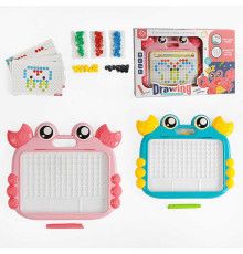 Магнітна мозаїка 2329 (36) 2 кольори, “Краб”, магнітний стилус, картки із завданнями, в коробці