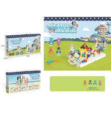 Мозаїка 336-9 (36/2) інструменти, 2 гумові фігурки, валіза з отворами, шурупи, викрутка, болтики, в коробці