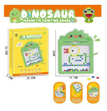 Мозаїка 595-12 (72) “Динозаврик”, 20х26 см, магнітний стилус, картки із завданнями, в коробці