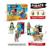 Набір піратів 0816-6 (72) 4 фігурки, корабель, муляжі оточення, аксесуари, в коробці