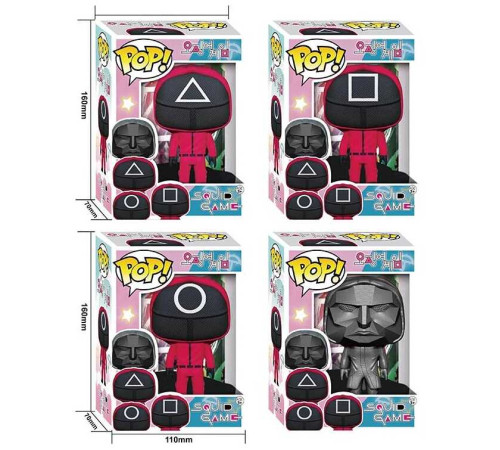 Герої YY 02 (180/2) "Гра в кальмара" 4 види, 16 см, в коробці – в наличии! Купите сейчас у KAZKOVA