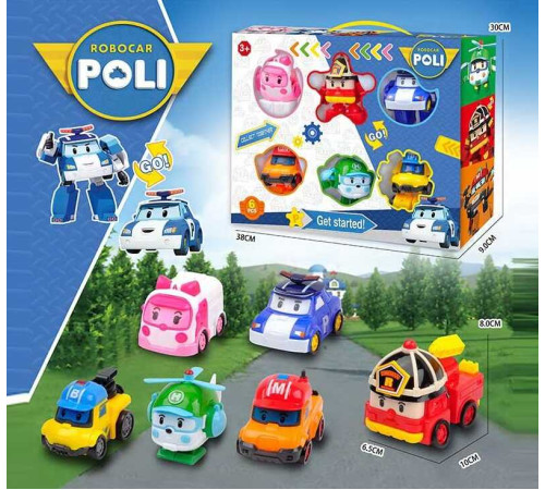 Трансформер LB 105 (24) 6 героїв, рятувальні машинки, в коробці – в наличии! Купите сейчас у KAZKOVA