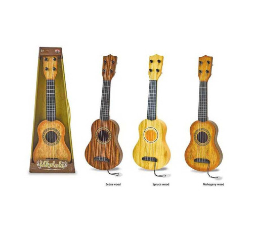 Гітара 386 B (96/2) 3 кольори, 4 струни, медіатор, в коробці