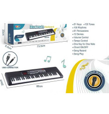 Синтезатор Q 888 (16) 61 клавіш, 12 мелодії, 100 тонів, 100 ритмів, від батарейок та від мережі, у коробці