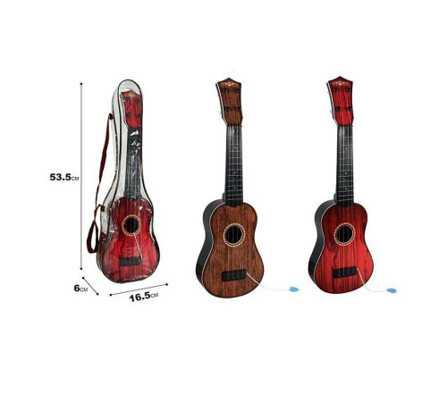 Гітара 8089 (72/2) розмір: 16,5х6х53,5см, медіатор, 4 струни, в чохлі