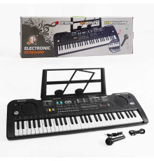 Синтезатор MQ 6181 Штрихкод=97091 (12) працює від мережі та батарейок, LED-дисплей, 61 клавіша, звукові ефекти, регулювання гучності, мікрофон, в коробці