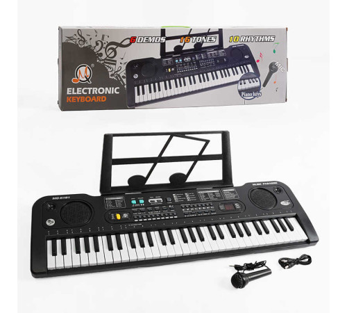 Синтезатор MQ 6181 Штрихкод=97091 (12) працює від мережі та батарейок, LED-дисплей, 61 клавіша, звукові ефекти, регулювання гучності, мікрофон, в коробці – в наличии! Купите сейчас у KAZKOVA