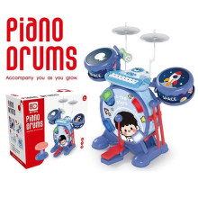 Музична установка 8 D 12 A (4) барабан, піаніно, музичні інструменти, мелодії, звуки, мікрофон, підсвічування, в коробці