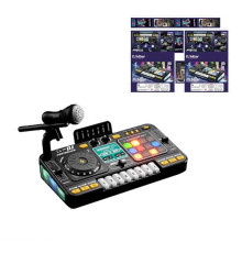 Музична установка 8 D 8 A (21) вбудований акумулятор 3.7 V, USB кабель, музика, піаніно, звукові ефекти, гра на швидкість, запис, підсвічування, мікрофон, в коробці