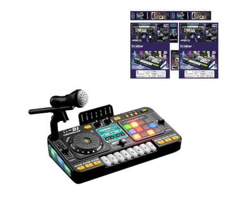 Музична установка 8 D 8 A (21) вбудований акумулятор 3.7 V, USB кабель, музика, піаніно, звукові ефекти, гра на швидкість, запис, підсвічування, мікрофон, в коробці