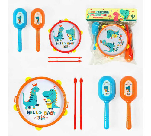 Музичні інструменти 8838-13 (96/2) 2 види, барабан, маракаси, в пакеті
