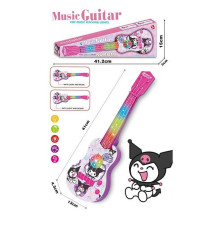 Гітара 908-7 (96/2) герой, підсвічування, музика, пісня, на батарейках, на 4 струни, в коробці