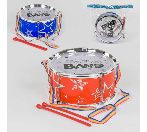 Барабан 3520 А (48/2) 2 кольори, 2 палички, 1 шт в пакеті