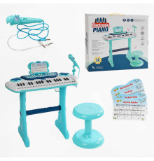 Піаніно 883 F (10/2) 12 функцій, мікрофон, підсвічування, запис звуку, звукові ефекти, стілець, у коробці