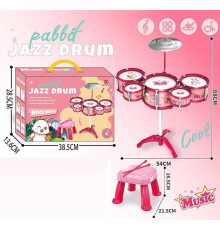 Барабанна установка DX 100-2 (24) розмір 54х68 см, стільчик, 5 барабанів, 1 металева тарілка, 2 палички, в коробці