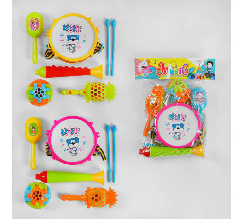 Музичні інструменти 5398-3 (128/2) 5 елементів, тріскачка, у пакеті