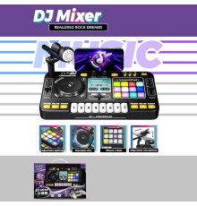 Музична установка 8 D 8 C (12) вбудований акумулятор 3.7 V, USB кабель, bluetooth, музика, піаніно, звук, гра на швидкість, запис, підсвічування, мікрофон, в коробці