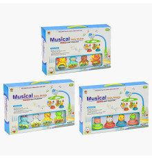 Карусель музична 6568 ABC (18) 3 види, підсвічування, музика, 5 режимів, на батарейці, в коробці