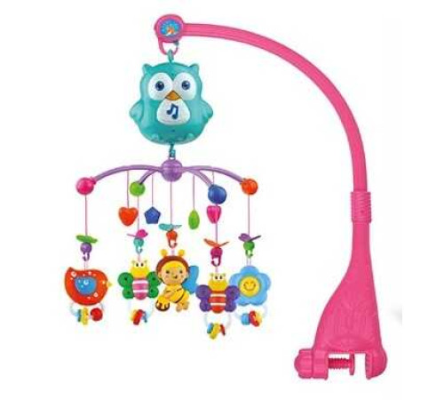 Карусель HL 2018-43 R (18/2) "Добрі сни", пакування рос. мовою, звукові та світлові ефекти, 5 підвісок, в коробці