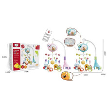 Карусель музична 368-11 (36) 2 кольори, мелодії, підсвічування, оберт на 360°, брязкальця, пульт, в коробці