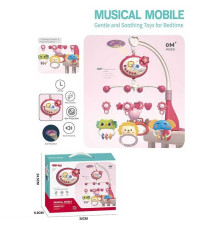 Музична карусель 648 A-67 (36/2) підсвічування, проєктор, колискові, таймер, озвучування англійською мовою, брязкальця, в коробці