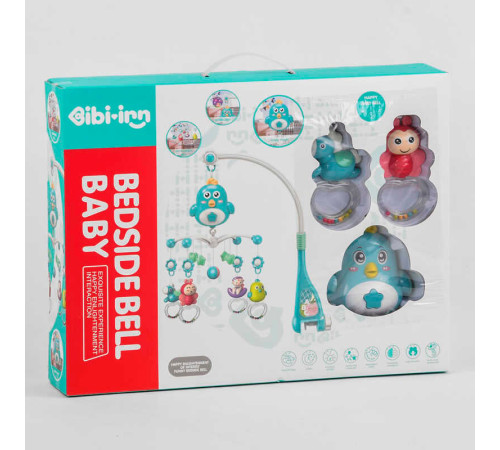 Карусель 648 A-56 (12/2) 4 брязкальця, мелодія, проєктор, в коробці