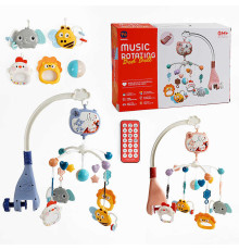 Музична карусель RT 668-15 (24) 2 види, на батарейках, звук, пульт д/к, проєктор, таймер, мелодії, звуки природи, брязкальце, ВИДАЄТЬСЯ МІКС, в коробці