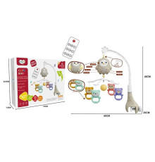 Карусель музична 368-26 (36) мелодії, підсвічування, таймер, 5 підвісок-брязкалець, в коробці