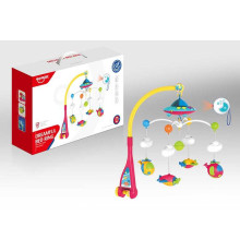 Карусель музична НЕ 0304 (24/2) на батарейках, світлова проекція, 4 підвіски, пульт д/у, в коробці