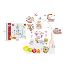 Карусель музична 368-6 R (24) мелодії, звуки, підсвічування, проєкція, таймер вимкнення, пульт, в коробці