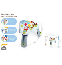 Ігровий музичний столик 2602 (6) телефон, мелодії, відтворення цифр англ. мовою, звукові ефекти, різноколірне підсвічування, пальчикові ігри, пискавка, рухомі шестерні, люстерко, в коробці