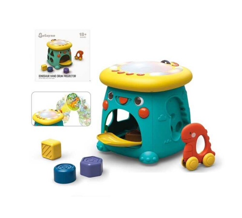 Музичний куб 01551 (24) звук, підсвічування, мелодії, проєктор, сортер, пальчикові ігри, в коробці