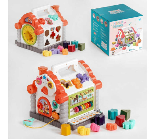 Музичний будиночок 16180 (18) "WToys", ОЗВУЧУВАННЯ УКРАЇНСЬКОЮ МОВОЮ, підсвічування, звуки, 8 пісень, сортер, рахунки, в коробці – в наличии! Купите сейчас у KAZKOVA