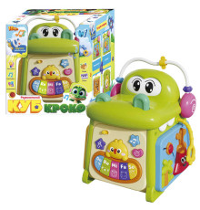 Музичний мультибокс 13167 (18/2) "WToys", ОЗВУЧУВАННЯ УКРАЇНСЬКОЮ МОВОЮ, пісеньки, ноти, загадки, назви тварин, їхні звуки, віршики, підсвічування, пальчикові ігри, в коробці