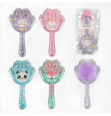 Щітка для волосся C 57927 (360) 4 види, “Мила тваринка”, ВИДАЄТЬСЯ ТІЛЬКИ МІКС ВИДІВ