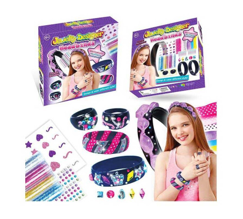 Набір браслетів 15010 (60) браслети, ремінці, каблучки, блискітки, камінці, наліпки, в коробці