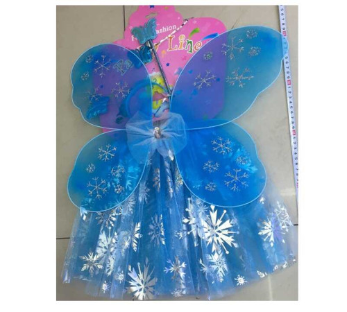 Крила С 68497 (100) спідниця, чарівна паличка, обруч, висота крил на резинках 40см, в пакеті