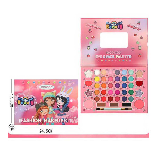 Косметика IG 3080 (96) 30 кольорів тіней, блиски, хайлайтери, рум'яна, у коробці