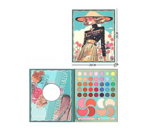 Косметика LK 5172 (96) 35 кольорів тіней, хайлайтери, рум'яна, у плівці