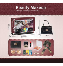 Набір аксесуарів S 2 (24) сумочка, хустинка, окуляри, палетка тіней, гаманець, обруч для волосся, помада, сережки, заколка, в коробці